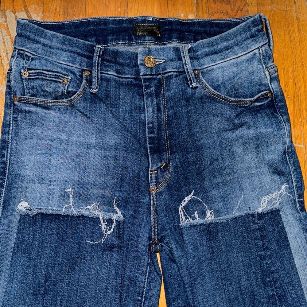 MOTHER Jeans - High Waisted Looker Ankle Fray - Size 26